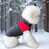 Winter Pet Dog Padded Vest with Waterproof Shell, Warm Fleece Lining, and Leash Attachment Ring for Outdoor Cold Weather Walks (4XL, Red) In Australia - Darrahopens