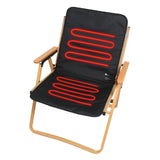 USB-Powered Heated Seat Cushion with Adjustable Temperature, Waterproof Oxford Fabric, Non-Slip Bottom for Office, Home, Outdoor Folding Chairs, Winter Warmth Solution (43×43cm)