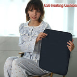 USB-Powered Heated Seat Cushion with Adjustable Temperature, Waterproof Oxford Fabric, Non-Slip Bottom for Office, Home, Outdoor Folding Chairs, Winter Warmth Solution (43×90cm)