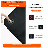 USB-Powered Heated Seat Cushion with Adjustable Temperature, Waterproof Oxford Fabric, Non-Slip Bottom for Office, Home, Outdoor Folding Chairs, Winter Warmth Solution (43×90cm)