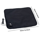 USB-Powered Heated Seat Cushion with Adjustable Temperature, Waterproof Oxford Fabric, Non-Slip Bottom for Office, Home, Outdoor Folding Chairs, Winter Warmth Solution (43×90cm)