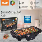 Darrahopens Home & Garden > BBQ > BBQs & Accessories 2000W Electric Indoor Smoker Grill with Detachable Rack and Adjustable Heights for Home Kitchen Balcony and Small Outdoor Gatherings (Black) In Australia - Darrahopens