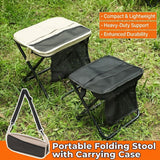 Ultra-Portable Folding Stool with Crossbody Storage Bag – Heavy-Duty Carbon Steel Frame, Oxford Fabric Seat, Side Mesh Pocket, Ideal for Camping, Commuting, Queueing, and On-the-Go Seating (L, Khaki) In Australia - Darrahopens