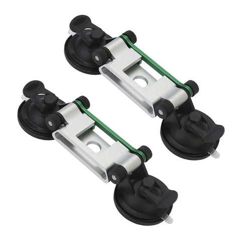 RV Awning Suction Cup Support Bracket – Heavy-Duty Aluminum Vacuum Mount, Tool-Free No-Drill Installation for Camper, Trailer, Van, and Outdoor Camping Awning Poles, 2-Pack Adjustable Stabilizer with Non-Marring Suction Cups (2PCS)