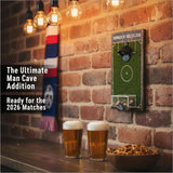 Wall-Mounted Soccer Field Bottle Opener with Goal Net Catcher – Football-Themed Bar Accessory for Game Room, Man Cave, Home Bar, or Outdoor Patio – Unique Gift for Soccer Fans (19.5*38cm)