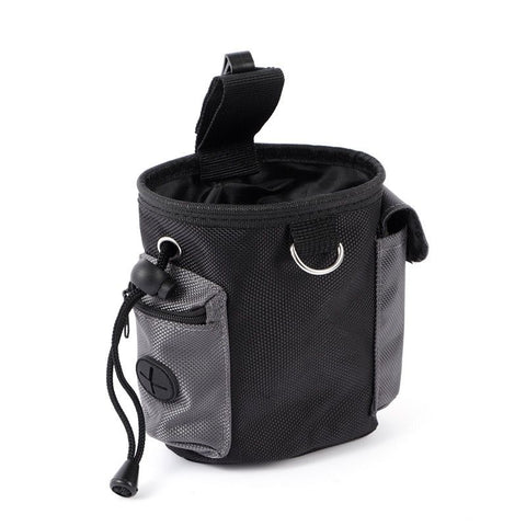 Durable Oxford Fabric Pet Treat Pouch for Hands-Free Training Walks – Lightweight Waist Bag with Breathable Mesh Pocket, Perfect for Storing Snacks, Toys & Essentials During Outdoor Adventures (Grey)