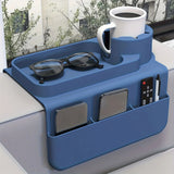 Tidy up your sofa side with this innovative silicone armrest caddy, designed to securely hold your coffee mug, phone, remote, glasses, and keys while you unwind, keeping everything within arm’s reach without cluttering your living room or office space. (G