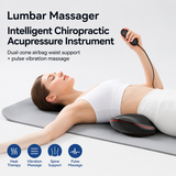 Smart EMS Lumbar Massager with Heat, Airbag Traction and Pulse Modes for Home Relaxation, Muscle Relief and Daily Back Comfort (Flagship Model)