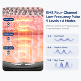 Smart EMS Lumbar Massager with Heat, Airbag Traction and Pulse Modes for Home Relaxation, Muscle Relief and Daily Back Comfort (Flagship Model)