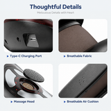 Smart EMS Lumbar Massager with Heat, Airbag Traction and Pulse Modes for Home Relaxation, Muscle Relief and Daily Back Comfort (Flagship Model)