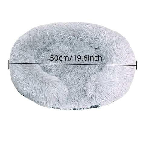 USB Heated Pet Bed with Semi-Enclosed Design, Soft Plush Fleece, Removable Washable Cover, 5-Temperature Control, Auto Shut-Off, Ideal for Cats and Dogs in Cold Weather (50cm, Grey) In Australia - Darrahopens