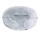 USB Heated Pet Bed with Semi-Enclosed Design, Soft Plush Fleece, Removable Washable Cover, 5-Temperature Control, Auto Shut-Off, Ideal for Cats and Dogs in Cold Weather (70cm, Grey) In Australia - Darrahopens
