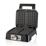 Darrahopens Home & Garden > Kitchenware > Bakeware & Accessories Electric Waffle Maker with Non-Stick Double Square Plates, 1200W Dual-Sided Heating, Compact Flip Design for Quick Breakfast, Desserts and Family Baking in Home Kitchens (Black) In Australia - Darrahopens