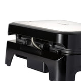 Darrahopens Home & Garden > Kitchenware > Bakeware & Accessories Electric Waffle Maker with Non-Stick Double Square Plates, 1200W Dual-Sided Heating, Compact Flip Design for Quick Breakfast, Desserts and Family Baking in Home Kitchens (Black) In Australia - Darrahopens