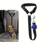 Dog Seat Belt for Car, Pet Car Safety Restraint with Adjustable Straps and Zinc Alloy Hook, Perfect for Securing Your Dog in Vehicle, Ideal Car Safety Strap for Small to Large Dogs, Great Christmas Gift for Pet Lovers (Blue)