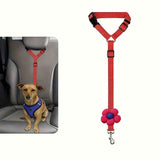 Dog Seat Belt for Car, Pet Car Safety Restraint with Adjustable Straps and Zinc Alloy Hook, Perfect for Securing Your Dog in Vehicle, Ideal Car Safety Strap for Small to Large Dogs, Great Christmas Gift for Pet Lovers (Pink) In Australia - Darrahopens