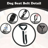 Dog Seat Belt for Car, Pet Car Safety Restraint with Adjustable Straps and Zinc Alloy Hook, Perfect for Securing Your Dog in Vehicle, Ideal Car Safety Strap for Small to Large Dogs, Great Christmas Gift for Pet Lovers (Purple)