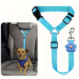 Dog Seat Belt for Car, Pet Car Safety Restraint with Adjustable Straps and Zinc Alloy Hook, Perfect for Securing Your Dog in Vehicle, Ideal Car Safety Strap for Small to Large Dogs, Great Christmas Gift for Pet Lovers (Purple)