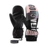 Winter Ski Mittens Waterproof & Windproof for Outdoor Snow Sports, with Touchscreen Compatibility, Fleece Lining, Anti-Slip Palm, Adjustable Wrist Strap, and Detachable Leash for Men and Women (M, Pink) In Australia - Darrahopens