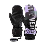 Winter Ski Mittens Waterproof & Windproof for Outdoor Snow Sports, with Touchscreen Compatibility, Fleece Lining, Anti-Slip Palm, Adjustable Wrist Strap, and Detachable Leash for Men and Women (M, Purple) In Australia - Darrahopens