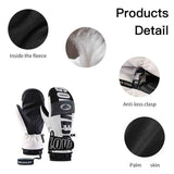 Winter Ski Mittens Waterproof & Windproof for Outdoor Snow Sports, with Touchscreen Compatibility, Fleece Lining, Anti-Slip Palm, Adjustable Wrist Strap, and Detachable Leash for Men and Women (M, Purple) In Australia - Darrahopens