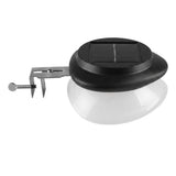 Solar Powered Fence Light with Durable ABS+PC Housing, Monocrystalline Silicon Panel, and Adjustable Mounting Clip for Outdoor Garden, Patio, Deck, and Walkway Illumination in Warm White or Cool White (16PCS, White Housing‑Warm White Light)
