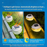 Solar Powered Fence Light with Durable ABS+PC Housing, Monocrystalline Silicon Panel, and Adjustable Mounting Clip for Outdoor Garden, Patio, Deck, and Walkway Illumination in Warm White or Cool White (4PCS, Black Housing‑Cool White Light)