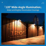 Solar Powered Fence Light with Durable ABS+PC Housing, Monocrystalline Silicon Panel, and Adjustable Mounting Clip for Outdoor Garden, Patio, Deck, and Walkway Illumination in Warm White or Cool White (4PCS, Black Housing‑Cool White Light)