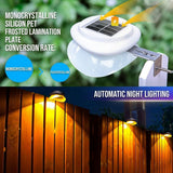 Solar Powered Fence Light with Durable ABS+PC Housing, Monocrystalline Silicon Panel, and Adjustable Mounting Clip for Outdoor Garden, Patio, Deck, and Walkway Illumination in Warm White or Cool White (8PCS, White Housing‑Warm White Light)
