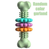 Durable Dog Chew Toy for Aggressive Chewers – Fun Bone-Shaped Dental Toy with Flower Ring Design, Ideal for Medium to Large Dogs, Great for Teeth Cleaning and Training Rewards (Green) In Australia - Darrahopens