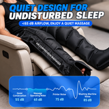 Air Compression Leg Massager Boots for Post-Workout Recovery and Daily Leg Relaxation, Full-Wrap Design with Breathable Fabric and Easy-Grip Zipper, Ideal for Gym and Home Use (A Pair)