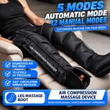 Air Compression Leg Massager Boots for Post-Workout Recovery and Daily Leg Relaxation, Full-Wrap Design with Breathable Fabric and Easy-Grip Zipper, Ideal for Gym and Home Use (A Pair)