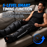 Air Compression Leg Massager Boots for Post-Workout Recovery and Daily Leg Relaxation, Full-Wrap Design with Breathable Fabric and Easy-Grip Zipper, Ideal for Gym and Home Use (Single)