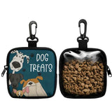 Durable Dog Treat Pouch with Transparent Window, Versatile Travel Organizer for Pet Snacks, Keys, and Small Essentials – Perfect for Outdoor Walks, Training, and Daily Use (A)