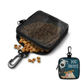 Durable Dog Treat Pouch with Transparent Window, Versatile Travel Organizer for Pet Snacks, Keys, and Small Essentials – Perfect for Outdoor Walks, Training, and Daily Use (B)