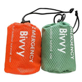 2-Piece Emergency Thermal Sleeping Bag Set – Waterproof, Windproof, and Reflective Survival Blanket with Drawstring Carry Pouch, Compact and Reusable for Camping, Hiking, and Car Emergency Use (Orange) In Australia - Darrahopens
