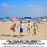 Whale-Shaped Beach Wind Shelter – Ultra-Light 1 kg Portable Sun Shade Tent, Spacious for 2-3 People, Quick Setup Open Design for Seaside Relaxation and Family Outings (Pink) In Australia - Darrahopens