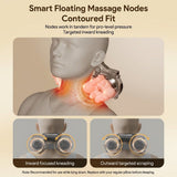 Multifunctional Neck Shoulder Massage Pillow with Heat Support for Home Relaxation, Ideal for Bed Sofa Lounging and Full Body Comfort (Beige) In Australia - Darrahopens