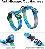 Adjustable Anti-Escape Cat Harness and Leash Set – Soft, Breathable, and Lightweight for Safe Outdoor Adventures with Your Feline Friend (Black)