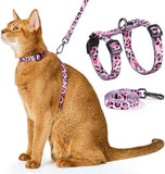 Adjustable Anti-Escape Cat Harness and Leash Set – Soft, Breathable, and Lightweight for Safe Outdoor Adventures with Your Feline Friend (Blue)
