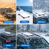 Magnetic Vehicle Mount for Starlink Mini, Aluminium Alloy Car Mount with 4 Heavy-Duty Magnetic Bases, X-Shape Stable Bracket for Outdoor Travel, Marine and Off-Road Use (Black)