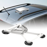 Magnetic Vehicle Mount for Starlink Mini, Aluminium Alloy Car Mount with 4 Heavy-Duty Magnetic Bases, X-Shape Stable Bracket for Outdoor Travel, Marine and Off-Road Use (Grey)