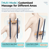 Wireless Multi-Zone Back and Lumbar Massager with Ergonomic Curved Design for Home Office Travel and Full-Body Muscle Relaxation (Cream White) In Australia - Darrahopens