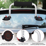 Heavy-Duty Kayak Roof Load Assist with Suction Cup Mount, Adjustable Height Support for Kayaks, Surfboards, and Canoes, Universal Fit for Most Vehicles, Lightweight Aluminum Alloy Construction for Easy and Secure Car Top Loading (Black)