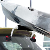 Heavy-Duty Kayak Roof Load Assist with Suction Cup Mount, Adjustable Height Support for Kayaks, Surfboards, and Canoes, Universal Fit for Most Vehicles, Lightweight Aluminum Alloy Construction for Easy and Secure Car Top Loading (Black)
