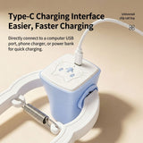 Interactive Electric Cat Teaser with Clip-On Spring Design – Auto Up-and-Down Motion, Replaceable Plush Mouse & Feather Wand Attachments, Perfect for Indoor Play, Exercise, and Mental Stimulation on Desks, Shelves, or Cat Trees. (Blue)