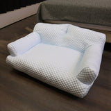 Darrahopens Pet Care > Dog Supplies > Dog Beds Cooling Pet Sofa Bed for Cats and Dogs, Breathable Ice Silk Bean Fabric with Supportive Edges, Removable Washable Cover, Non-Slip Bottom, Ideal for Summer Lounging in Living Rooms and Bedrooms (Light Green, XL) In Australia - Darrahopens