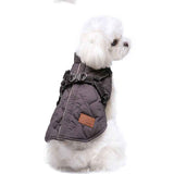 Premium Winter Dog Coat with Built-in Harness, Water-Resistant Puffer Vest for Small & Medium Breeds, Reflective Safety Straps, and Fleece Lining for Warmth and Outdoor Adventures (S, Brown) In Australia - Darrahopens