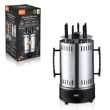 Darrahopens Home & Garden > BBQ > BBQs & Accessories Versatile Vertical Rotating Electric Grill Skewer Machine for Even Cooking and Delicious Homemade Kebabs, Perfect for Family Dinners and Small Gatherings with Friends (Silver) In Australia - Darrahopens