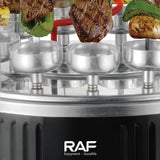 Darrahopens Home & Garden > BBQ > BBQs & Accessories Versatile Vertical Rotating Electric Grill Skewer Machine for Even Cooking and Delicious Homemade Kebabs, Perfect for Family Dinners and Small Gatherings with Friends (Silver) In Australia - Darrahopens